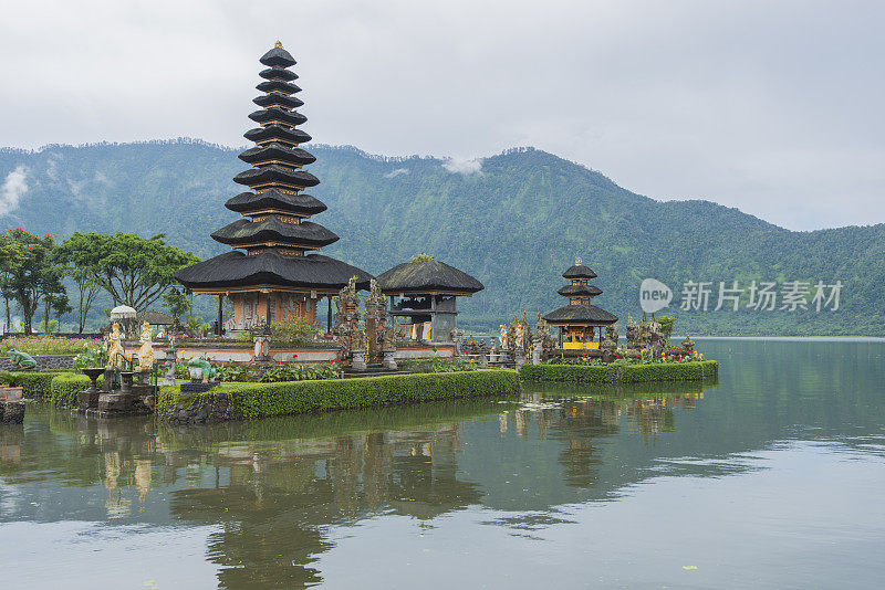 Pura Ulun Danau水庙，巴厘岛，印度尼西亚